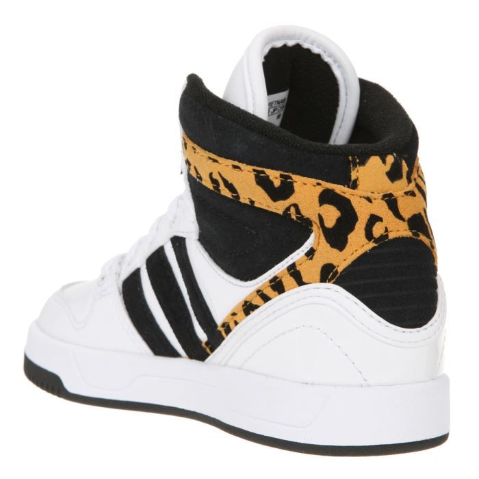 ADIDAS ORIGINALS Baskets Court Attitude K Enfant Blanc Noir Marron Cdiscount Chaussures