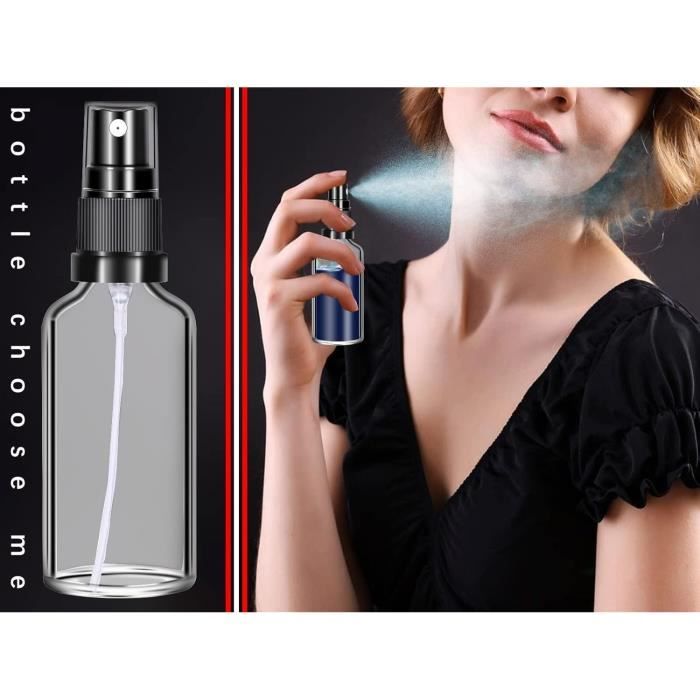 Flacon Spray Vide Verre 50ml 2 Pcs vaporisateur vide flacon spray parfum  Vide Flacon Vide Flacon Parfum Vide Rechargeable Min