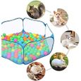 Cage pour hamster Tente pliable et transparente Pour petits animaux Pour exercices d'animal domestique Clôture portable Pour  379-3