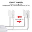 VGEBY Lumière LED pour aquarium LED Fish Tank Light Ultra Mince Haute Luminosité Bouton Interrupteur Durable Aquarium Lampe avec-3
