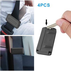 Fezf 3 Paires Clips Ceinture Sécurité Voiture – Ajusteur Confort Gris Anti-Frottement