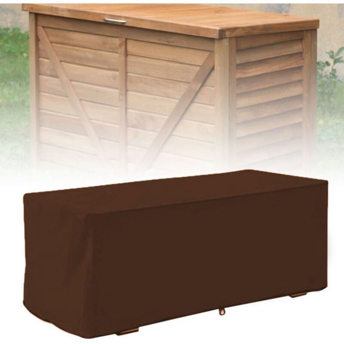 Housse De Protection Coffre Rangement Extérieur Teochew - Imperméable UV Oxford 210D Pour Meubles Jardin