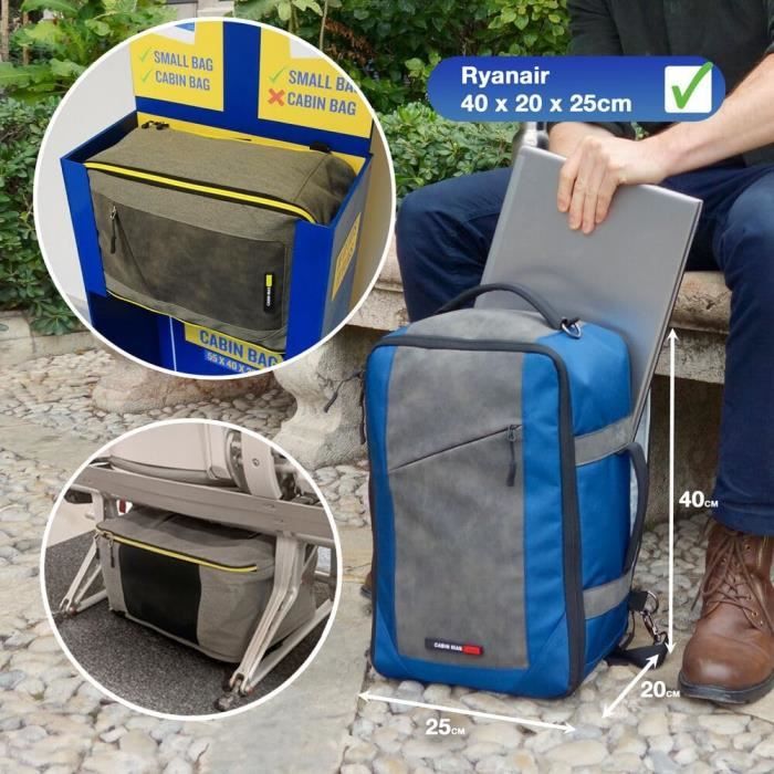 Cabin Max Manhattan Stowaway Xl Sac A Dos Voyage Cabine Pour Ryanair 40 X 20 X