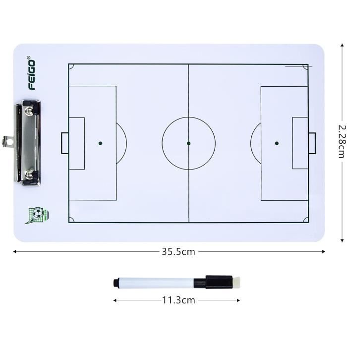 Tableau Tactique Football LaceDaisy - Pliable, Avec Aimants Et Marqueur - Pour Entraîneurs Et Compétitions