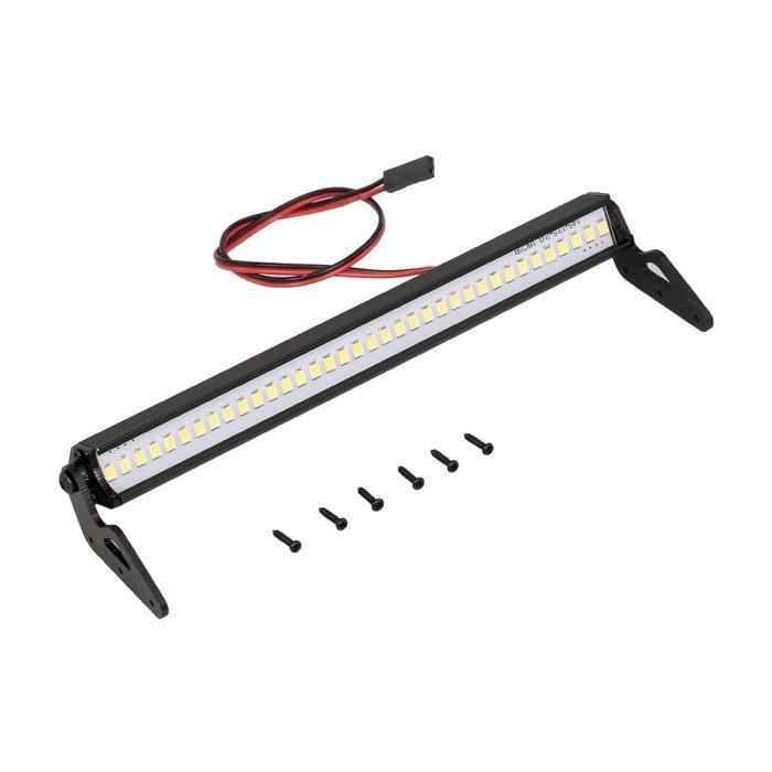 Barre LED Pour Voiture RC – 4 LEDs, Blanc, Longueur 71 Cm | Compatible Axial SCX10, Traxxas TRX-4, HSP, D90 | Accessoire Éclairage Réaliste