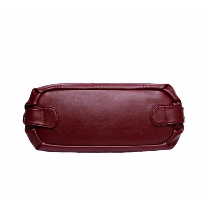 Grand Sac à Main Femme En Cuir Synthétique - 40x11x29 Cm, Fermeture Magnétique - Sac Fourre-Tout Tendance