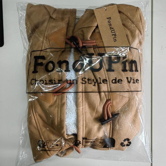 Veste Femme Carreaux Doublée Polaire - Sweat à Capuche Manches Longues Avec Boutons, Style Oversize Automne Hiver - 6