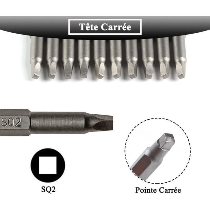 esee 12Pcs Ebouts de Tournevis à Tête Crucifore agnétique Ebout