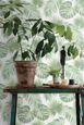papier peint feuilles tropicales vert menthe - 0,53 x 10,05 m - 139012-4