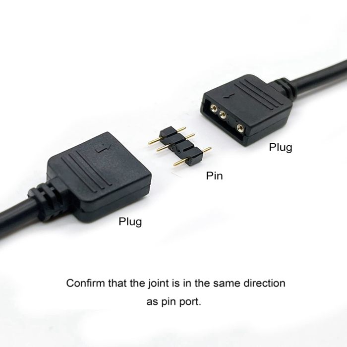 Phanteks PH-CB-DRGB3P Câble d'extension répartiteur en Y à LED RGB