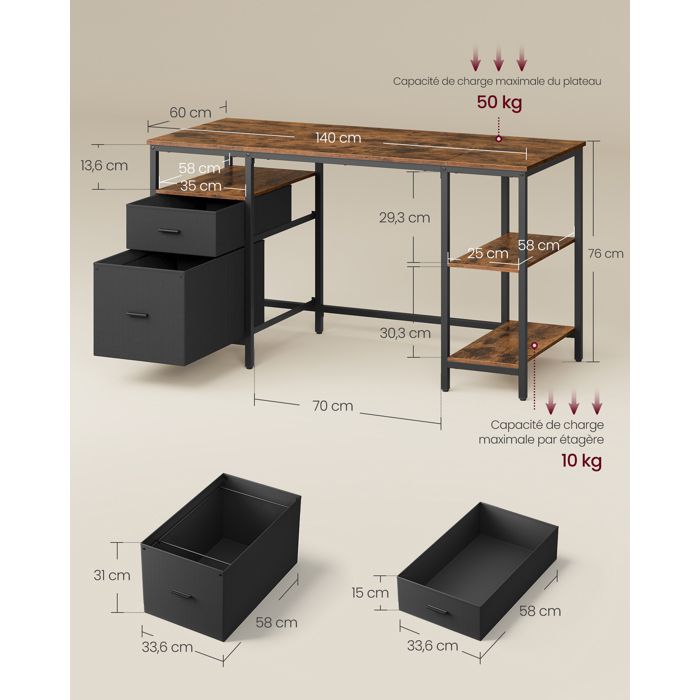 ELITEROO Étagère De Bureau Esthétique, Mini Bibliothèque En Bois