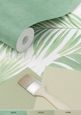 papier peint feuilles tropicales vert menthe - 0,53 x 10,05 m - 139012-5