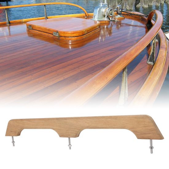 Base Rectangulaire Acier Inox 316 Pour Main Courante Bateau | Support Tuyau 30" Résistant Aux Intempéries