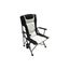 Homecall Chaise de camping pliable Noir//blanc cr/ème