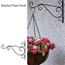 Support De Pot De Fleur Suspension Support Mural De Fleur Support Metal Classique Noir 205 300 50mm Cdiscount Jardin