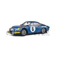 Voiture Miniature de Collection - SOLIDO 1/18 - ALPINE A110 1600S - Rallye Monte Carlo 1972 - Blue / Yellow - 1804207-0