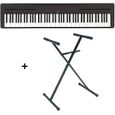 Pack Piano numérique Yamaha P45 noir + Support RTX X93-0