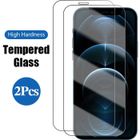WOSHITE Lot de 2 Verre Trempé Pour iPhone 12/12 Pro (6,1"), Film Protection écran sans Ultra Résistant HD Ultra Transparent Dureté 9H Glass