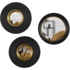 HOME DECO FACTORY Miroir convexe rond Oko 25,5 cm (Lot de 3)