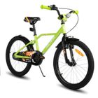 HILAND Vélo d'enfant - Roues 20" - 7-13 ans - Supports de vélo - Garde-boue - Vélos pour garçons et filles - Vert