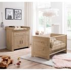 TRENDTEAM Chambre bébé Duo : Lit 70 x 140 cm + Commode à langer AHOI - Chêne - TREND TEAM