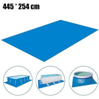 Tapis de sol protection piscine Tapis de sol 4.5 x 2.5 m, bleu