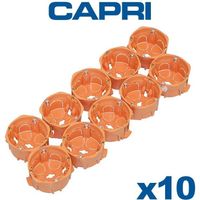 Pack de 10 Boîte d'encastrement simple Capriclips D67 Prof40
