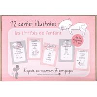 Les Jardins de la Comtesse - Cartes étapes illustrées les premières fois de bébé - Lily Le Chaton