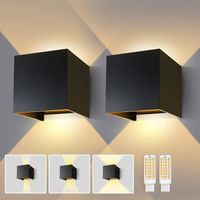 2 Pack Applique Murale Extérieur Blanc Chaud 3000K Réglable Angle de Faisceau Ampoule LED G9 Applique chambre TYRESES