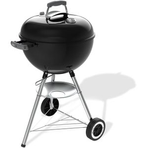 Barbecue à charbon - Weber - Original Kettle - Ø47 cm - Thermomètre intégré - Acier émaillé - Clapet d'aération - 6 couverts - Noir