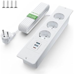 Chargeur USB Emuca à Encaster - 2 Ports Type-A Gris Métallisé Pour Meuble De Cuisine/Bureau