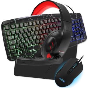 PACK CLAVIER - SOURIS Pack Pro Gamer AMSTRAD WARRIORS 5 pièces: Clavier,