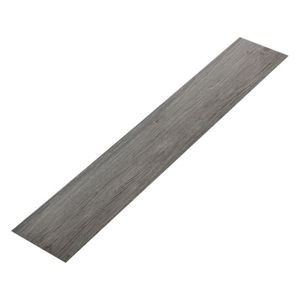 SOLS PVC Lames laminees PVC vinyle 7 pieces 0,975 m² grey alaska oak chene gris d alaska