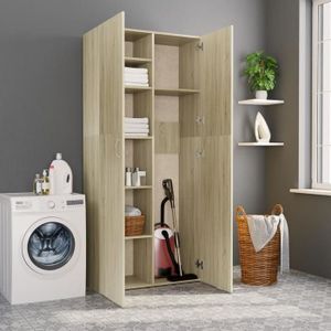 Armoire De Rangement Meuble A Casier Chene Sonoma 80 X 35 5 X 180