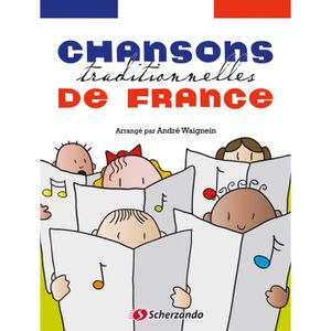 PARTITION Chansons traditionnelles de France, de André Waignein - Recueil + CD pour Trompette, Cornet ou Bugle en Français