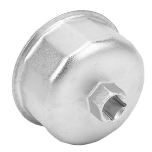 GOZAR Outil en Aluminium De Solvant De Prise De Clé De Filtre À Huile De Chapeau De Cannelure De 74Mm 14 pour La Voiture 