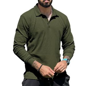 PULL Pull Homme à Col Polo Manches Longues Regular Fit - Mint green