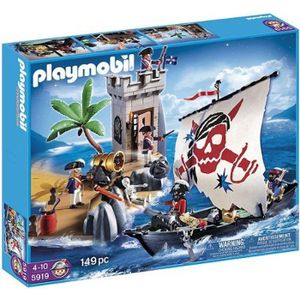 UNIVERS MINIATURE Playmobil 5919 - bateau des pirates et la tour