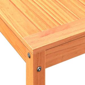 TABLE DE REMPOTAGE BAU Table de rempotage avec étagère cire marron bois massif de pin - Pwshymi - JHR14525