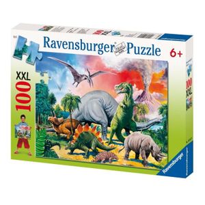 PUZZLE Puzzle enfant Ravensburger Au Milieu Des Dinosaure