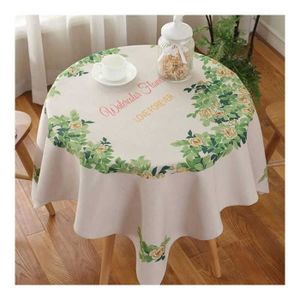 Nappe Ronde Fleurie En Tissu Achat Vente Pas Cher