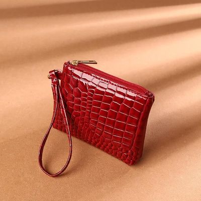 Porte-monnaie Cuir Mini Avec Porte-clés - 12.5x8x4cm, Fermeture éclair, Bouton | Cadeau Femme, Maman, élégant Pratique