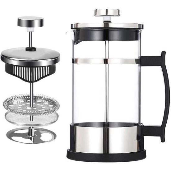 Filtres De Rechange Pour Cafetière à Piston - Lot De 4, Acier Inoxydable 18/10, Diamètre 6,5cm, Compatible 350ml