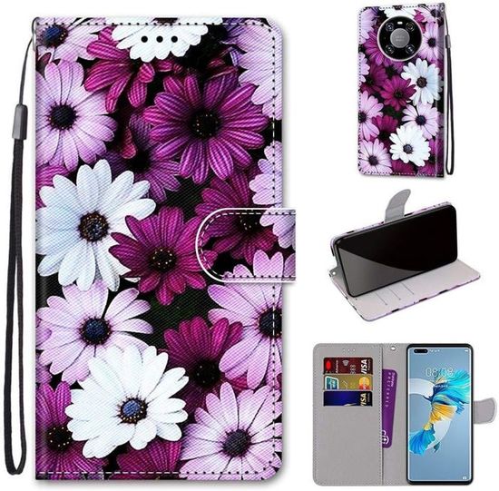 Etui Cuir Magnétique Flip Cover Pour Huawei Mate 20 Lite - Avec Fentes Cartes, Support Intégré, Fermoir Magnétique | Protection Complète - 2