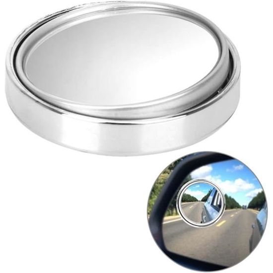 Rétroviseur Angle Mort Voiture - 2 Miroirs Grand Angle 360° Réglables