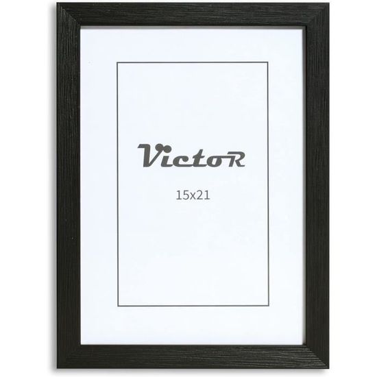 Cadre Photo Moderne Monture Blanche Chêne/noir/noir - Plusieurs Tailles, Verre Styrene