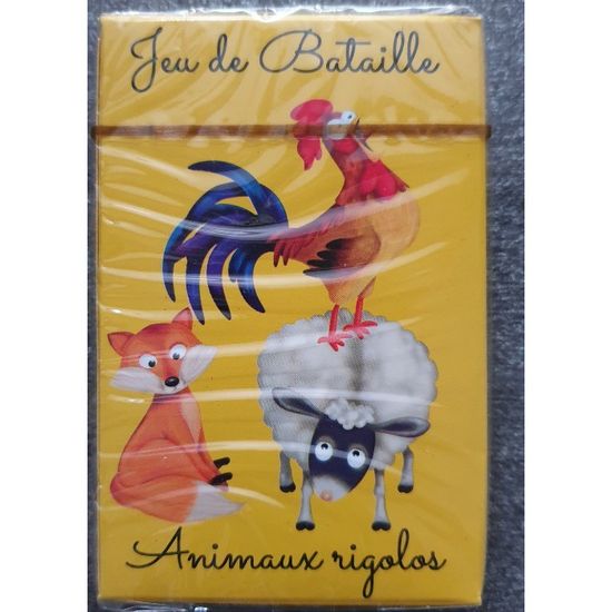 Jeu de bataille animaux rigolos - Marque - Modèle - 42 cartes - Blanc ...