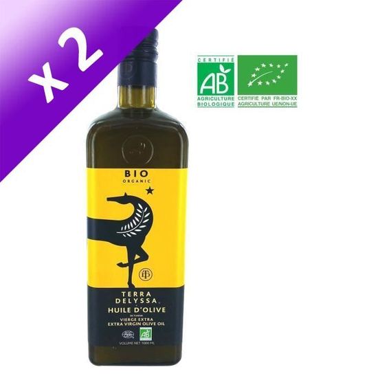Lot De 2 Terra Delyssa Huile D Olive Bio 1 L Achat Vente Huile Terra Delyssa Huile Lot De 2 Cdiscount