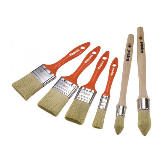 Lot De 3 Pinceaux Plats En Poils De Mouton Doux Pour