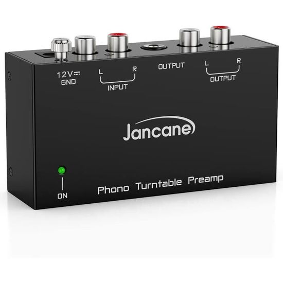 Préampli Phono PP500P Pour Platine Vinyle - Sortie Stéréo - Alimentation 12V
